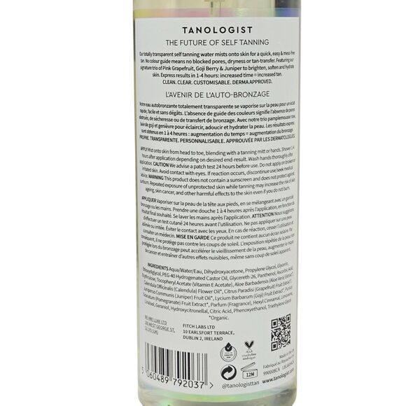 Tanologist Express Tan Self Tan Water Dark 200 ml / 6.76 fl oz NEW - Picture 2 of 2
